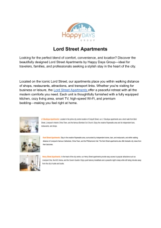 Lord Street Apartments