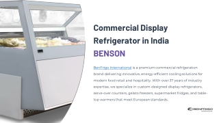 Commercial Display Refrigerator in India _ BENSON