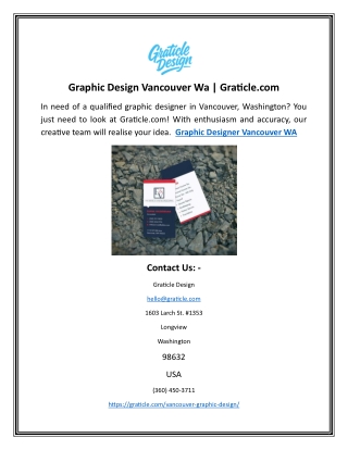 Graphic Designer Vancouver WA