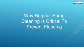 Why Regular Sump Cleaning Is Critical To Prevent Flooding