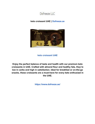 keto croissant UAE | Dofreeze.ae