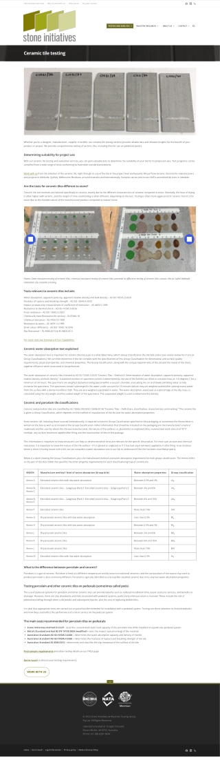 Ceramic Tile Testing