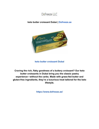 keto butter croissant Dubai | Dofreeze.ae
