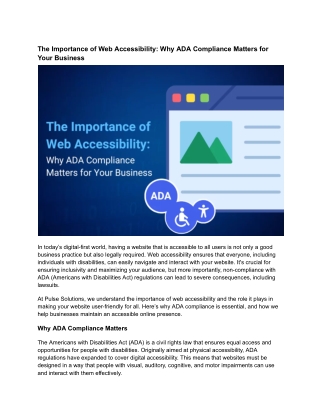 The Importance of Web Accessibility_ Why ADA Compliance Matters for Your Business - Pulsesolutions.com