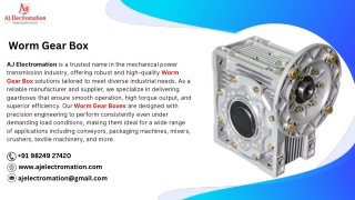 Worm Gear Box