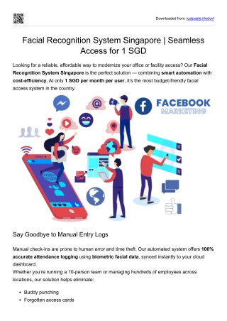 1SGD/Month Face Recognition | Singapore's Most Affordable System
