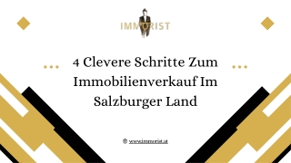 4 Clevere Schritte Zum Immobilienverkauf Im Salzburger Land