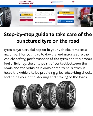 Welcome to V-Tech Auto – Your Trusted Destination for Tyres in Reading