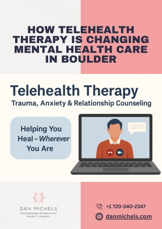 Telehealth Therapy in Boulder