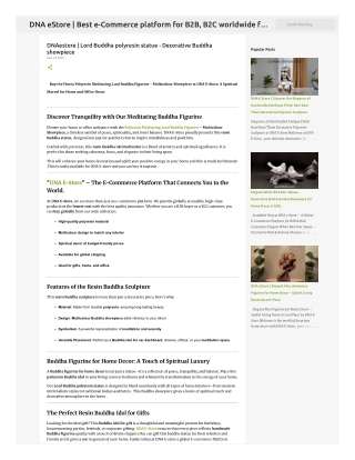 DNAestore  Lord Buddha polyresin statue - Decorative Buddha showpiece (2)