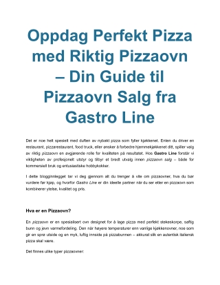 Storkjøkkenutstyr - Alt du Trenger for Et Profesjonelt Kjøkken