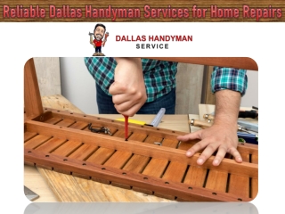 Reliable Dallas Handyman Services for Home Repairs