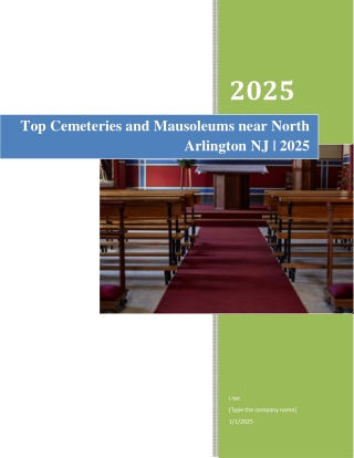 A Local’s Quiet Places- Cemetery and Mausoleum Walks Near North Arlington NJ