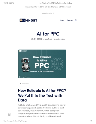 How Reliable Is AI for PPC_ We Put It to the Test with Data