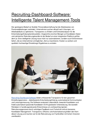 Recruiting-Dashboard-Software_ Intelligente Talent Management-Tools