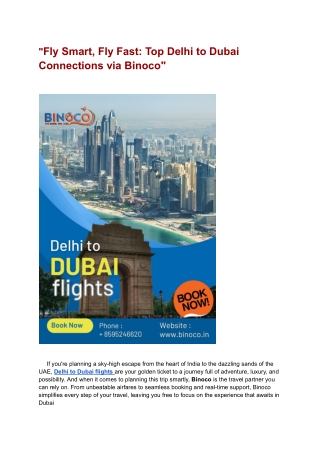 Delhi to Dubai flights