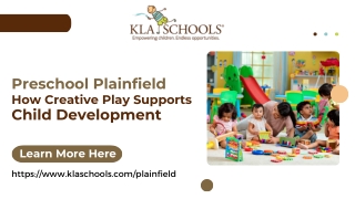 Preschool Plainfield How Creative Play Supports Child Development