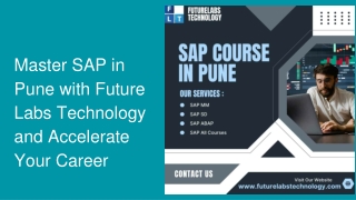 Master SAP in Pune with Future Labs Technology and Accelerate Your Career