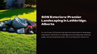 SOS Exteriors Premier Landscaping in Lethbridge, Alberta