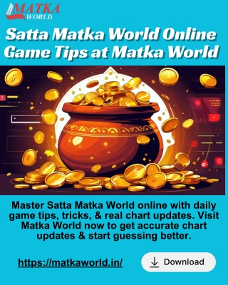 Satta Matka World Online Game Tips at Matka World