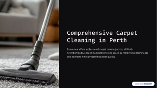 Comprehensive Carpet Cleaning in Perth