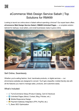 eCommerce Web Design Service Sabah