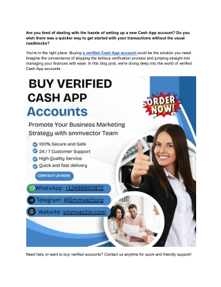 Buy Verified Cash App Accounts