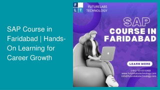 SAP Course in Faridabad | Hands-On Learning for Career Growth