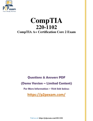 220-1102  Questions and Answers pdf dumps