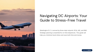 Airport Transportation in Washington DC for Stress-Free Travel