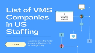 List of VMS Companies in US Staffing | Flentis