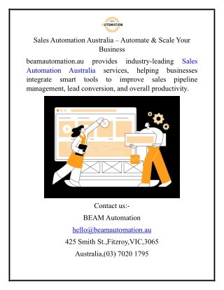 Sales Automation Australia – Automate & Scale Your Business