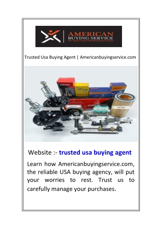 Global Products Sourcing | Americanbuyingservice.com