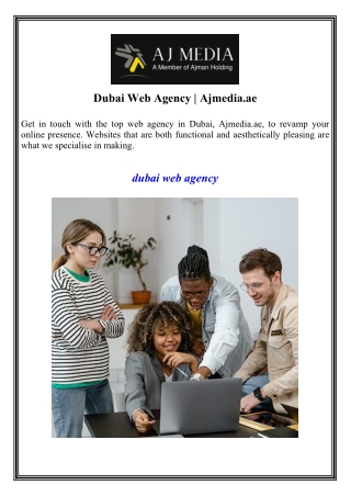 Dubai Web Agency  Ajmedia.ae