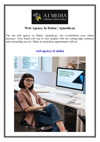 Web Agency In Dubai Ajmedia.ae