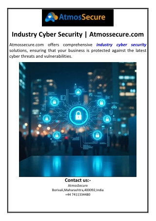 Industry Cyber Security | Atmossecure.com