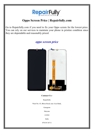 Oppo Screen Price Repairfully.com