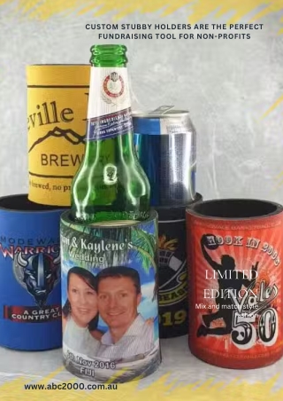 Custom Stubby Holders Are the Perfect Fundraising Tool for Non-Profits