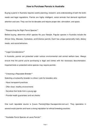 How_to_Purchase_Parrots_in_Australia