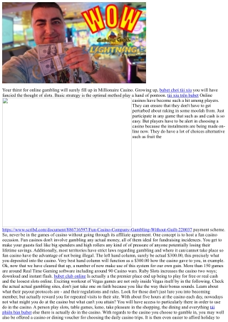 Why Internet Casinos Allow To Be Able To Play Without Cost