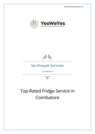 Top-Rated Fridge Service in Coimbatore