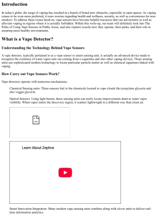 The Benefits of utilization Vape Detectors in Community Locations