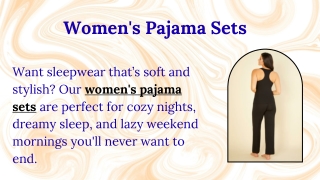 Women's Pajama Sets