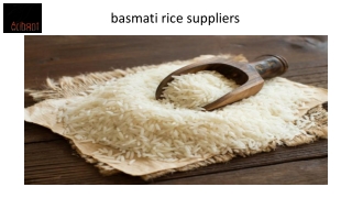 basmati rice suppliers
