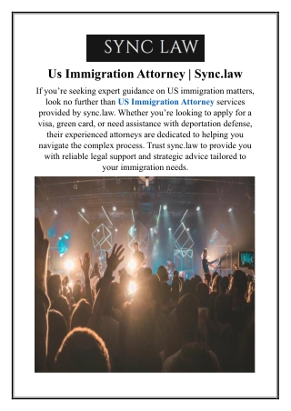 Us Immigration Attorney | Sync.law