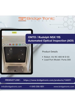 ONTO _ Rudolph NSX 115 Automated Optical Inspection (AOI)