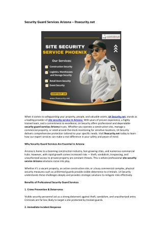 Security Guard Services Arizona – lhsecurity