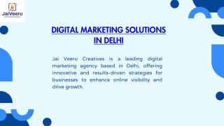 Digital Marketing Solutions in Delhi