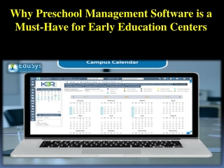 Why Preschool Management Software is a Must-Have for Early Education Centers
