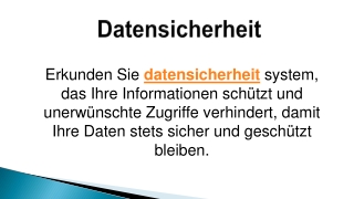 Datensicherheit